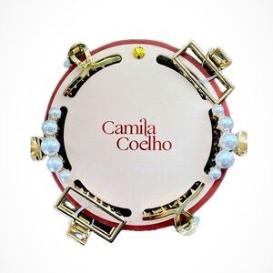 NWT ⚜️🤍⚜️ Camila Coelho Golden Tone Faux Pearl Claw Hair Clips set of 6